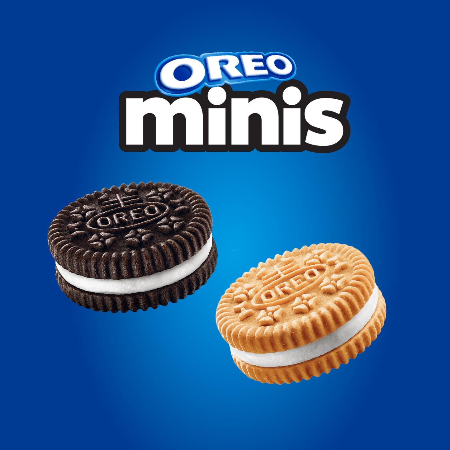 OREO Minis Sandwich Cookies Variety Pack, Original Creme and Golden OREO, 20 Snack Packs