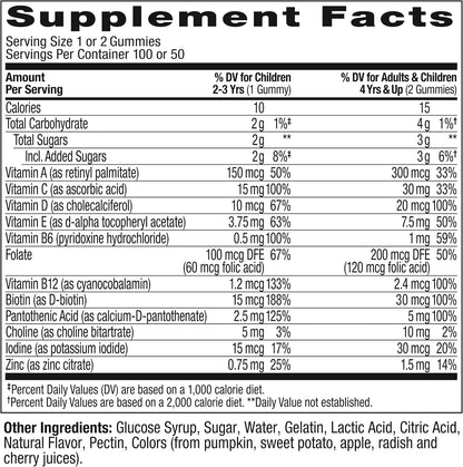 OLLY Kids Multi Gummy Worms, Overall Wellness & Immune Support - 100 Count