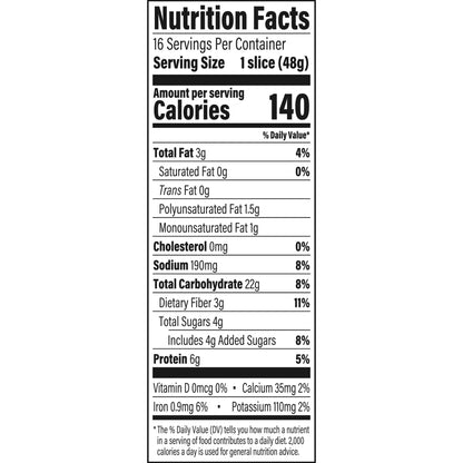Oroweat Organic 100% Whole Grain Bread, 27 oz, Wheat Bread, Bag