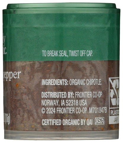 Simply Organic Chipotle Pepper Ground, Certified Organic, Kosher, Mini Spices | 0.57 Ounce (Pack of 1)