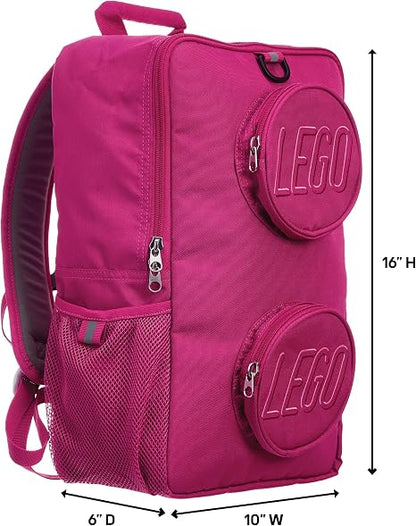 LEGO Brick Backpack, Red Violet