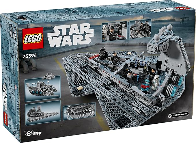 LEGO Star Wars Imperial Star Destroyer Building Toy - Build & Display Set for Boys & Girls, Ages 10+ - Gift for Birthdays - Star Wars Darth Vader & 6 Minifigure Toys - 75394
