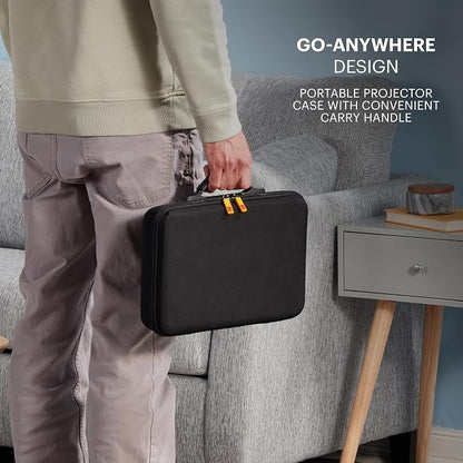 Kodak Protective Hard Case for Luma 400/450/500 Portable Projectors, EVA Travel Carrying Case with Compartments for Accessories