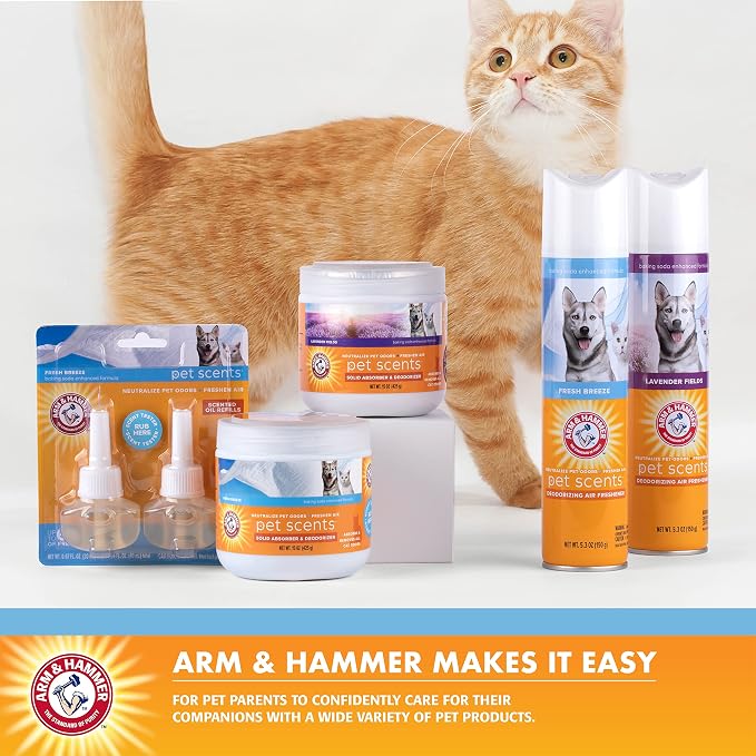 Arm & Hammer, Cat Litter Deodorizer, Litter Box Pods, Fresh Breeze, 2 Pack