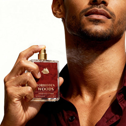 Old Spice Cologne for Men, Premium & Pairable Fragrance Spray, Forbidden Woods with Spiced Oud + Amber Signature Scent, Masculine & Sophisticated for Day & Night Wear, Eau de Cologne, 3.4 fl oz