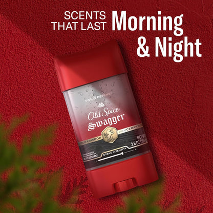 Old Spice Sweat Defense Antiperspirant Deodorant for Men, 24/7 Sweat & Odor Protection, Lasting Freshness, Clear Gel, Swagger Scent, 3.8 oz (Pack of 12)