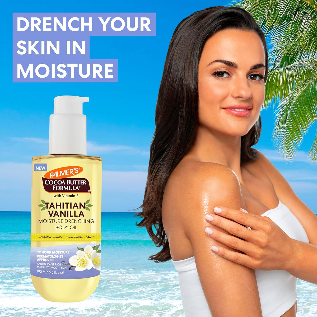 Palmer's Tahitian Vanilla Body Oil, Cocoa Butter Formula (6.5 Fl Oz)