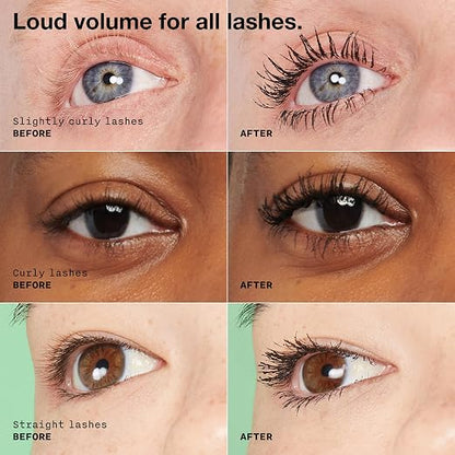 Clinique High Impact High-Fi Full Volume Mascara | Volume, Length, Non-Clumping, Smudge-Proof + Safe For Sensitive Eyes, Black/Brown