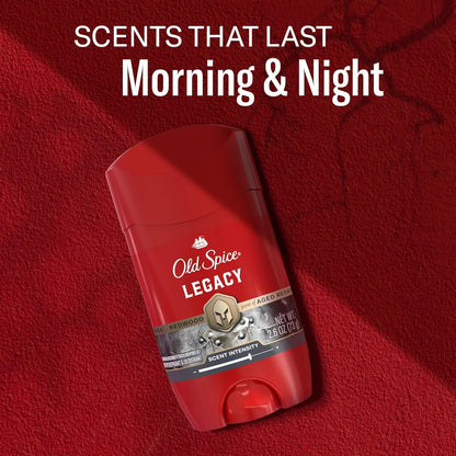 Old Spice Antiperspirant Deodorant for Men, 24/7 Sweat & Odor Protection, 24/7 Signature Scent & Lasting Freshness, Invisible Solid, Legacy with Coconut, Pine & Cedar Scent, 2.6 oz