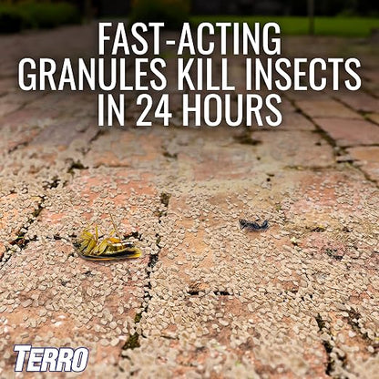 TERRO T901-6 Ant Killer Plus Multi-Purpose Insect Control for Outdoors - Kills Fire Ants, Fleas, Cockroaches, and Other Crawling Insects - 3lb (Pack of 2)