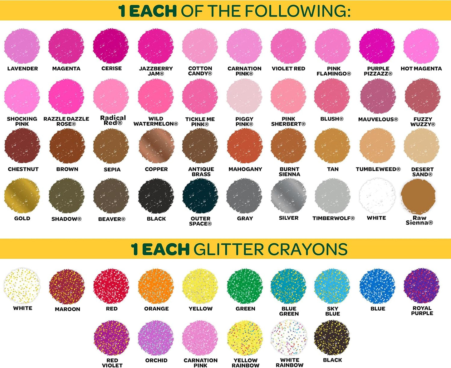 Crayola Ultimate Crayon Box Collection (152ct), Cute School Supplies for Kids, Bulk Crayons Caddy, Kindergarten & Elementary Classroom Must Haves, Ages 3+