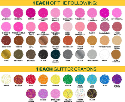 Crayola Ultimate Crayon Box Collection (152ct), Cute School Supplies for Kids, Bulk Crayons Caddy, Kindergarten & Elementary Classroom Must Haves, Ages 3+