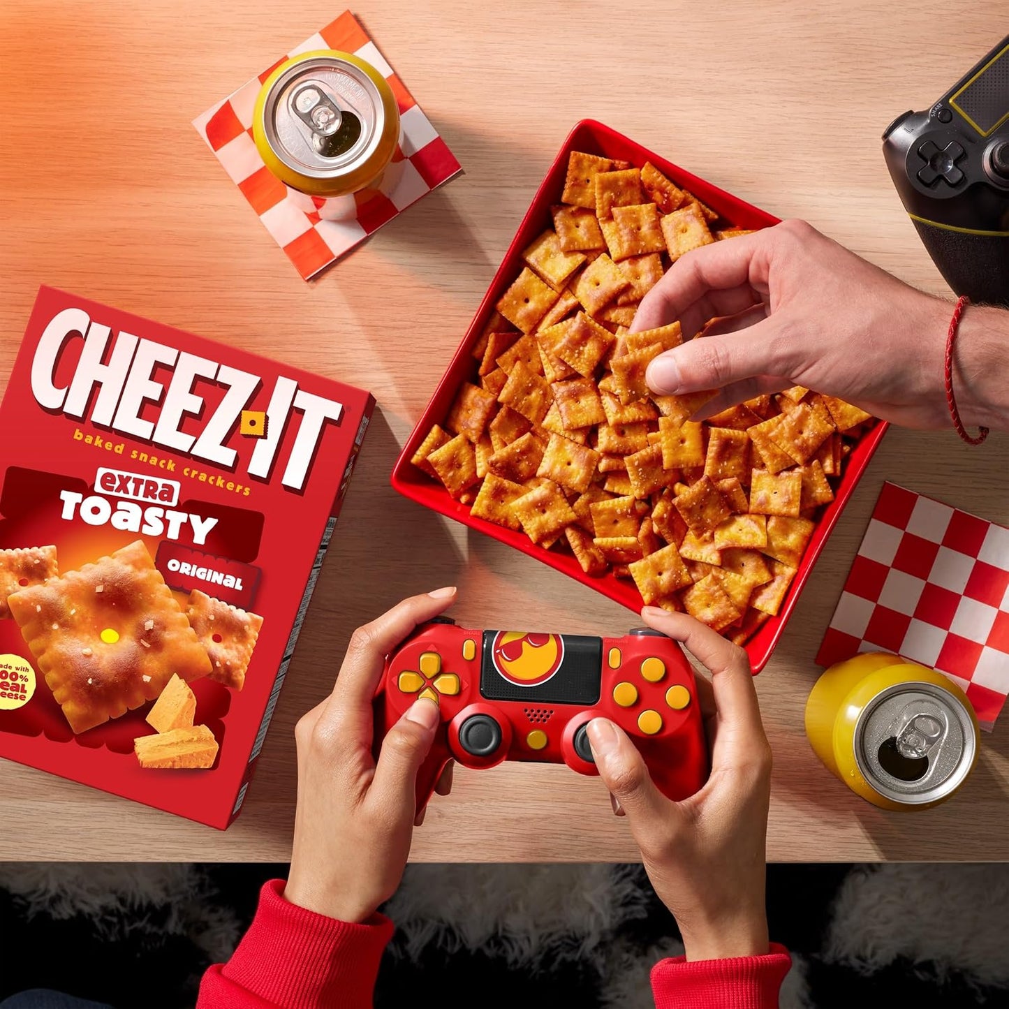 Cheez-It Cheese Crackers, Baked Snack Crackers, Lunch Snacks, Extra Toasty, 12.4oz Box (1 Box)
