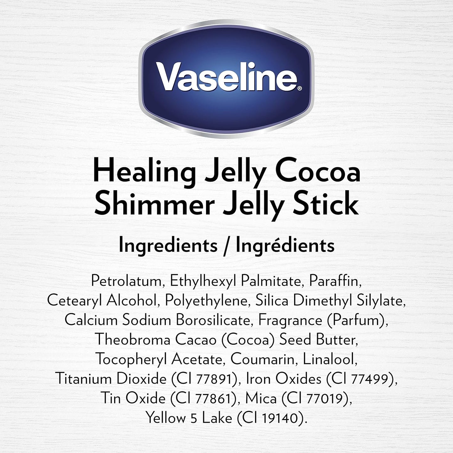 Vaseline Rich Moisturizing Healing Jelly Cocoa Butter, 13 oz Bundled with Cocoa Shimmer Stick, 1.4 oz. Provides Radiant and Shimmering Moisturized Skin with Pleasant Scent
