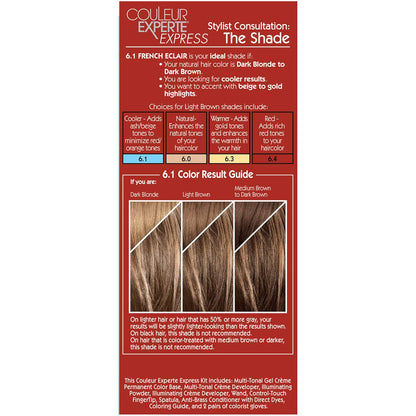 L'Oreal Paris Couleur Experte 2-Step Home Hair Color and Highlights Kit, French Éclair
