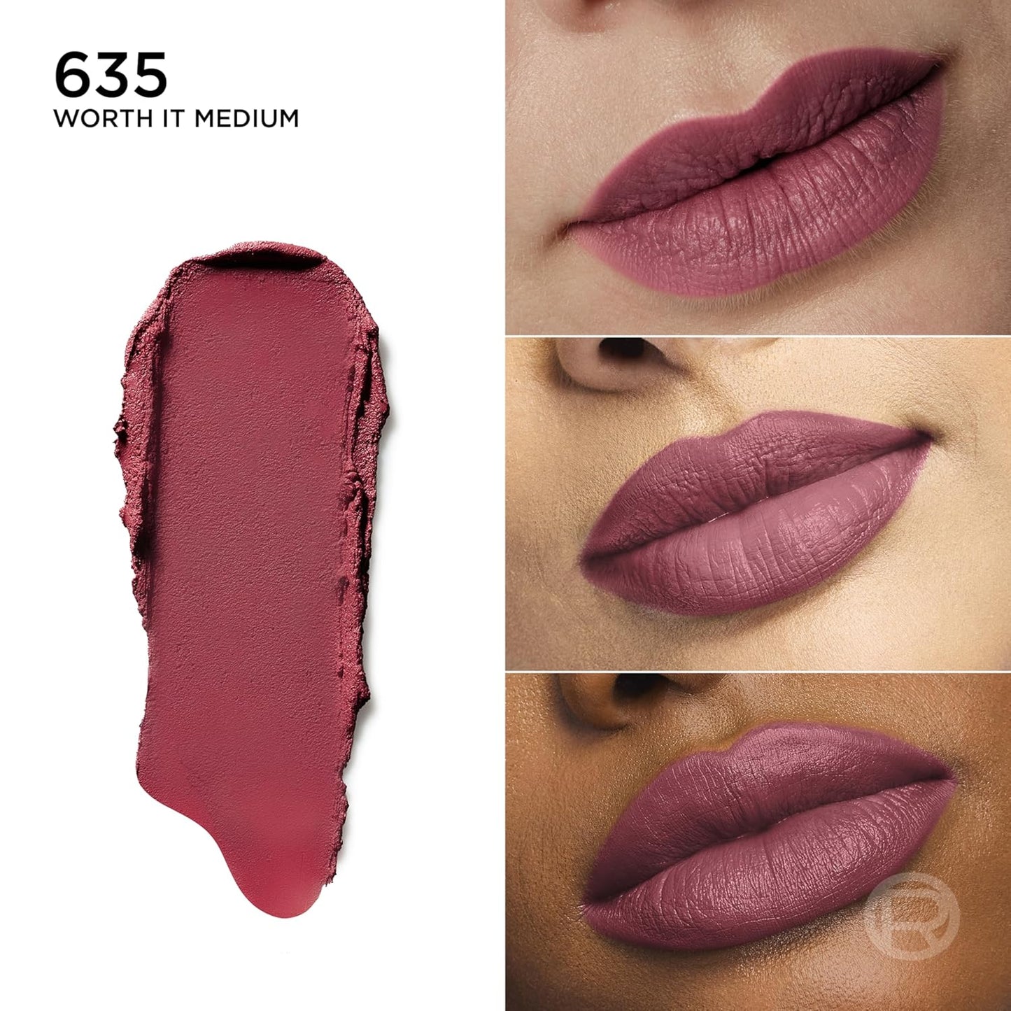L'Oreal Paris Colour Riche Blurred Matte Lipstick for Moisturized Lips, Lip Makeup with Argan Oil and Vitamin E, Worth It Medium