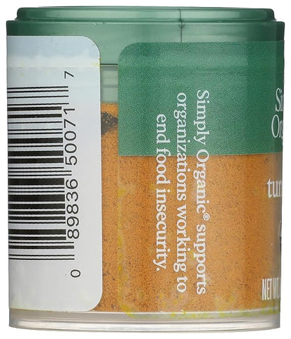 Simply Organic, Mini Ground Turmeric, .53 oz