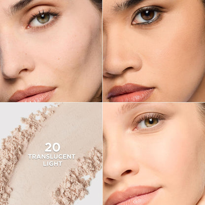 L'Oreal Paris Infallible Blur-fection Longwear Loose Setting Powder, Blurring Face Powder With Up to 24HRs of Wear, Translucent Light, 1 Kit