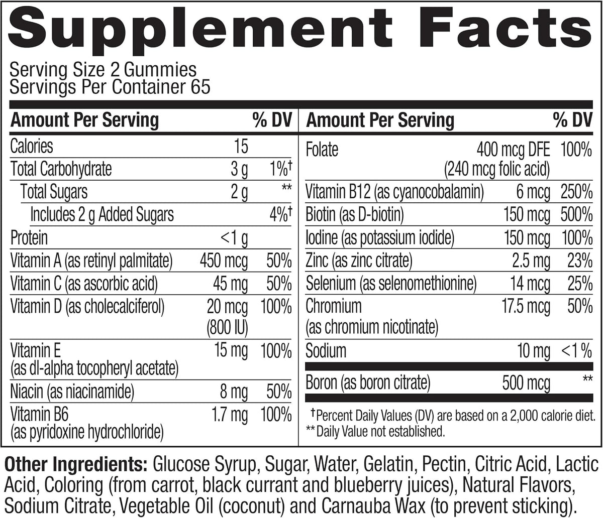 OLLY Women's Multivitamin, Supports Overall Wellness,* Biotin - 130 Count