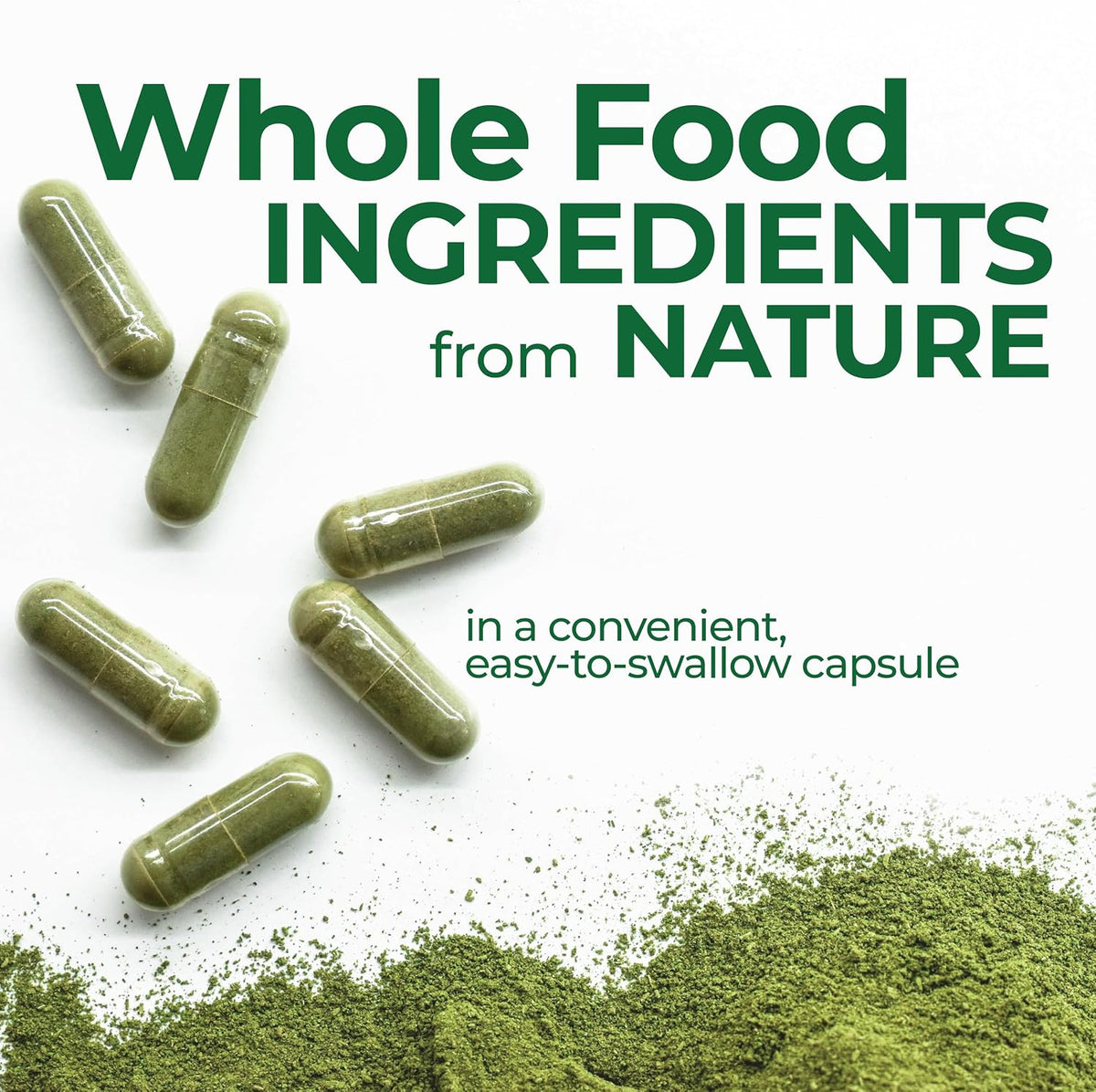 Country Farms Super Greens Vegicaps, 32 Super Foods, Whole Food Supplement, Greens, Fruit, Vegetables, Mushrooms & Probiotics, Rich in Antioxidants & Phytonutrients, 60 Count, 30 Servings