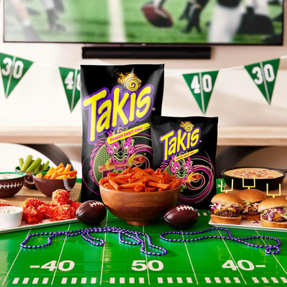 Takis Dragon Sweet Chili 3.25 oz Snack Size Bag, Spicy Sweet Chili Pepper Flavored Hot Tangy Rolled Tortilla Chips (Pack of 4)