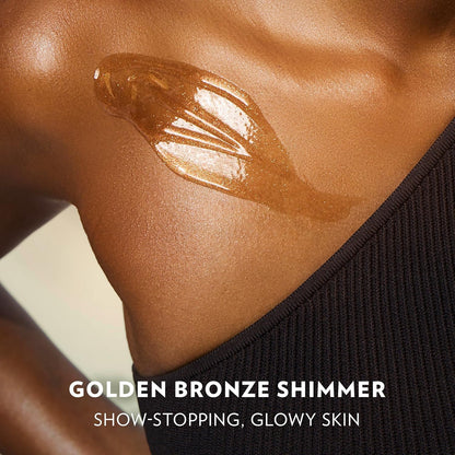Vaseline Glazed and Glisten Golden Hour Body Gel Oil Glow Vanilla Cocoa Shimmering with Ultra-Hydrating Lipids and 100% Pure Cocoa Butter, 6.8 Oz (Pack of 6)