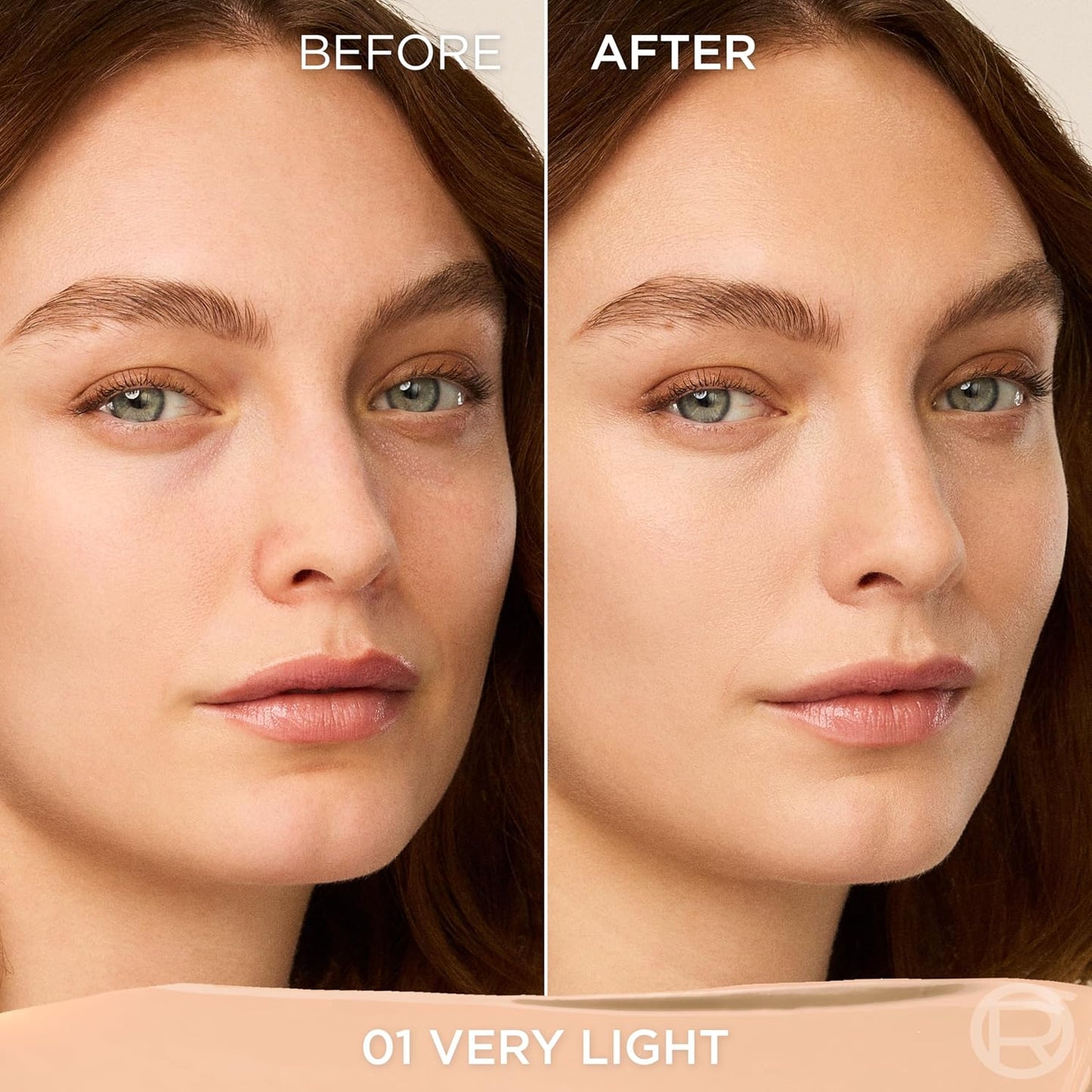L'Oreal Paris True Match Hyaluron Tinted Balm Foundation, Skincare Foundation with Light to Medium Radiant Coverage, Minimizes Wrinkles and Fine Lines, Non-Comedogenic Formula, Very Light 01