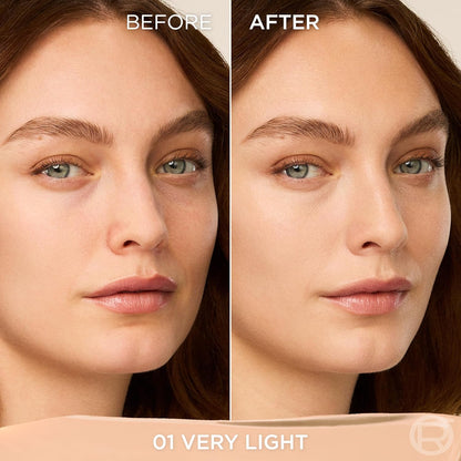 L'Oreal Paris True Match Hyaluron Tinted Balm Foundation, Skincare Foundation with Light to Medium Radiant Coverage, Minimizes Wrinkles and Fine Lines, Non-Comedogenic Formula, Very Light 01