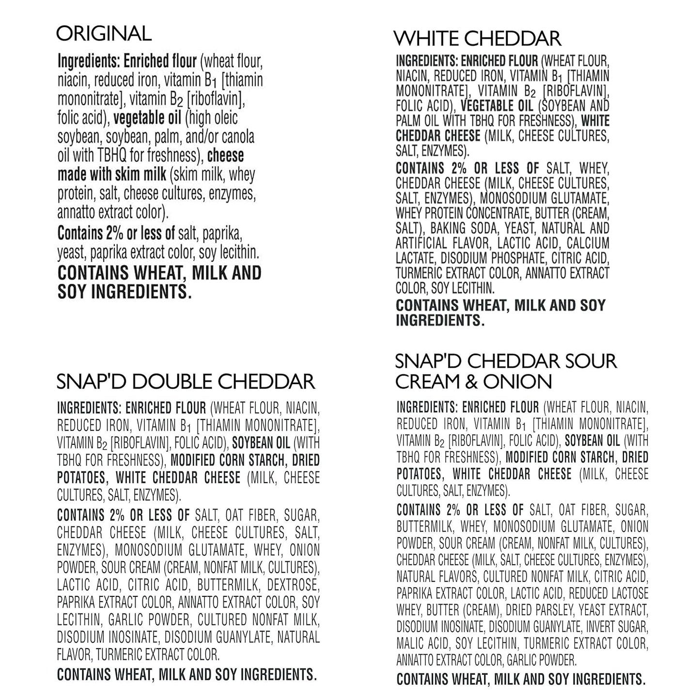 Cheez-It Cheese Crackers, Baked Snack Crackers, Lunch Snacks, Variety Pack (84 Packs)