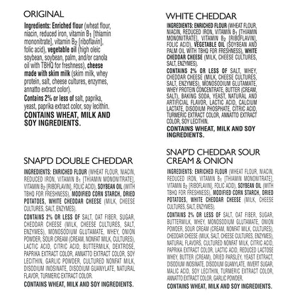 Cheez-It Cheese Crackers, Baked Snack Crackers, Lunch Snacks, Variety Pack (84 Packs)