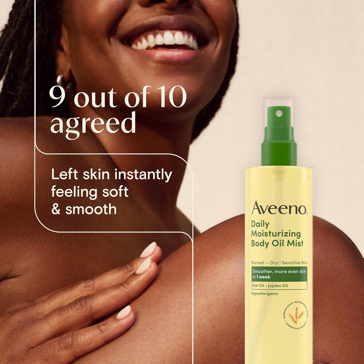 Aveeno Daily Moisturizing Body Oil Mist, Oat Oil & Jojoba Oil, 0.8 fl. oz