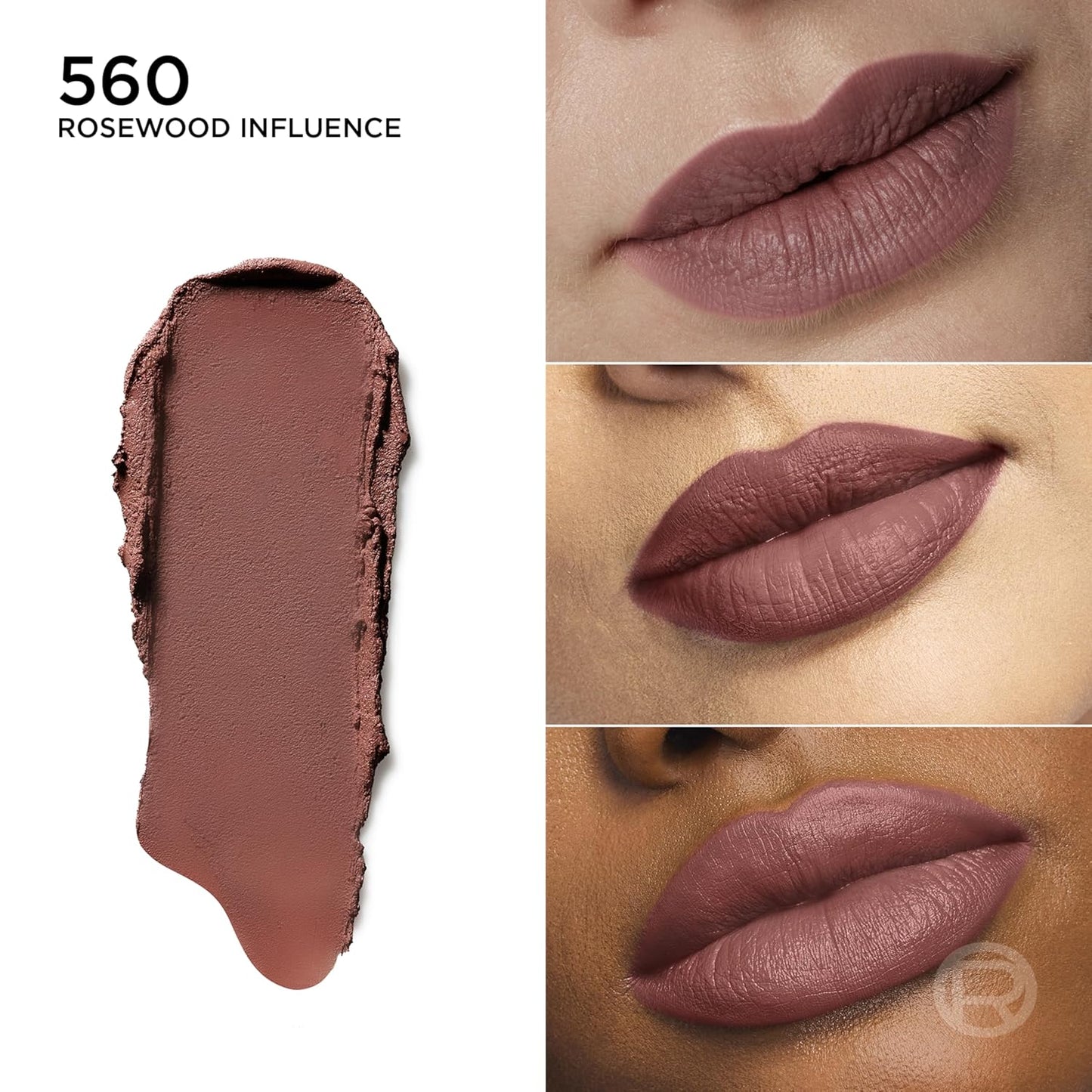 L'Oreal Paris Colour Riche Blurred Matte Lipstick for Moisturized Lips, Lip Makeup with Argan Oil and Vitamin E, Rosewood Influence