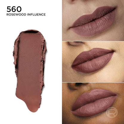 L'Oreal Paris Colour Riche Blurred Matte Lipstick for Moisturized Lips, Lip Makeup with Argan Oil and Vitamin E, Rosewood Influence