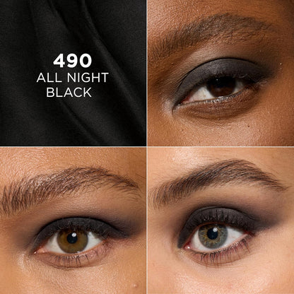 L'Oreal Paris Makeup Le Shadow Stick Eyeshadow, Blendable, Smudge-Resistant, Smokey Cream Eyeshadow, 490 All Night Black