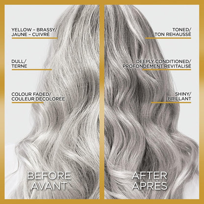 L’Oreal Paris Le Color Gloss One Step In-Shower Toning Hair Gloss, Neutralizes Brass, Conditions & Boosts Shine, Silver, 4 Ounce (Pack of 2)