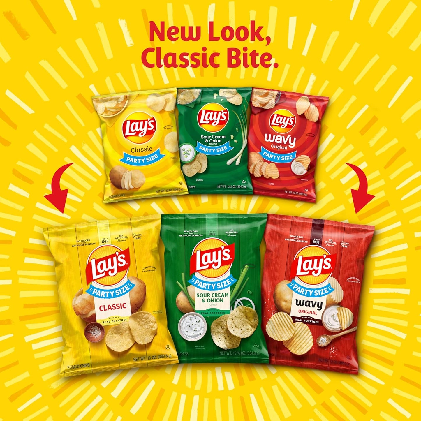 Lay's Potato Chips Limon, 12.5 Oz