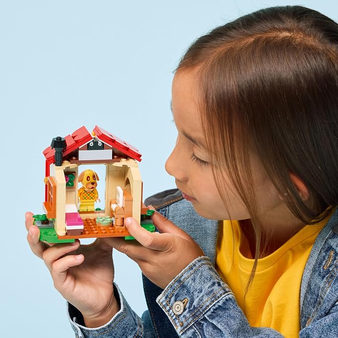 LEGO Animal Crossing Goldie’s Cozy House Building Toy - Pretend Play Set for Girls & Boys, Ages 6+ W/Dog Minifigure - Building Blocks Toy for Kids - Gift Idea for Birthdays & Video Game Fans - 77058