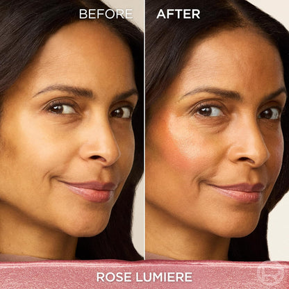 L'Oreal Paris True Match Hyaluron Tinted Balm Embellisher, Buildable Cream Blush and Highlighter Makeup for Radiant Skin, Hydrating, Lightweight, Non-Comedogenic Formula, Rose Lumiere