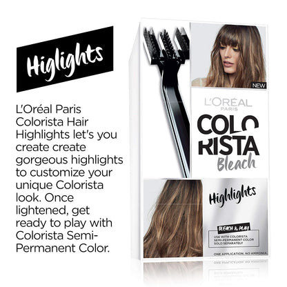 L’Oreal Paris Colorista Hair Bleach, Highlights Hair Color Kit, 1 Hair Bleach Kit
