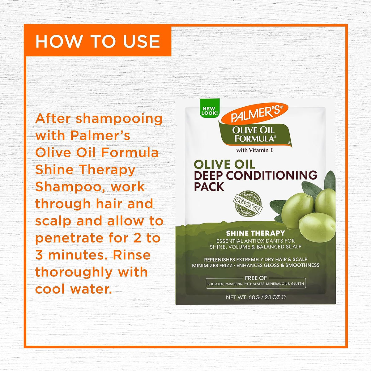 Palmer's Deep Conditioner Hair Mask, Olive Oil Formula for Dry Hair, 2.1 Oz
