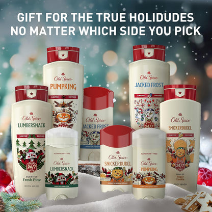 Old Spice Body Wash for Men, Holidudes Holiday Edition, 24/7 Holiday Freshness, Lasting Scent and Rich Lather, Stocking Stuffer, Jacked Frost Frosted Mint Scent, 16 oz