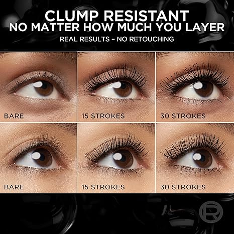 L'Oreal Paris Paradise Big Deal Mascara, Volumizing and Lengthening Formula, Buildable, Clump Resistant, Washable Black Brown Mascara, 0.33 Fl Oz