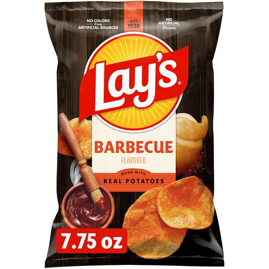 Lay's Potato Chips, Barbecue Flavor, 7.75 Oz