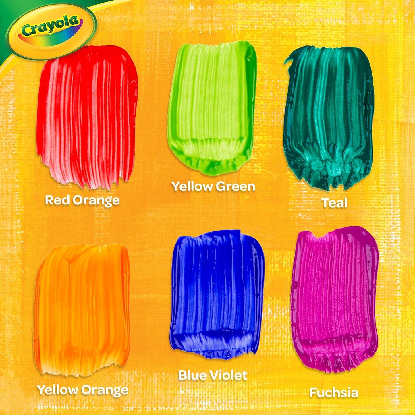 Crayola Washable Kids Paint (6ct), School Supplies, Painting Set for Kids, Spring Crafts, Art Teacher Gifts for Toddlers, Ages 3+