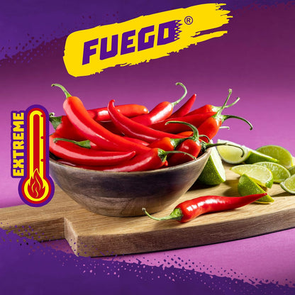Takis Fuego 40 Count 1 oz Snack Size Multipack - Extreme Spicy Rolled Tortilla Chips Hot Chili Pepper & Lime Flavored