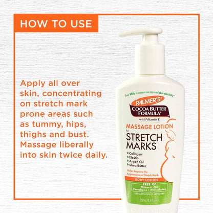 Palmer's Stretch Marks Body Lotion for Pregnancy & Weight Changes (8.5 Oz)