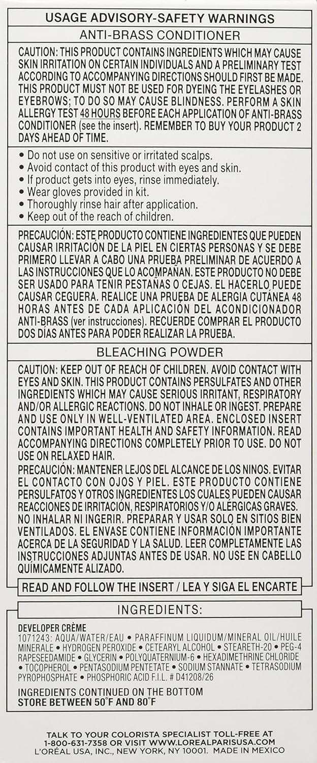L'Oreal Paris Colorista Bleach, All Over (Pack of 2)