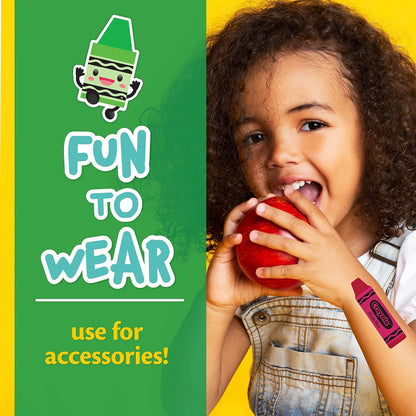 Crayola Shaped Kids Adhesive Bandages, 100 Count | For Minor Cuts, Scrapes, & Burns. Great for Birthdays, School Supplies, Stickers, Stocking Stuffers & White Elephant Gifts