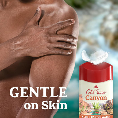 Old Spice Antiperspirant & Deodorant for Men, 24/7 Sweat & Odor Protection, 24/7 Freshness with Long Lasting Scent, Gentle on Skin, Dry Feel, Canyon with Aloe Scent, 2.6 oz (Pack of 3)