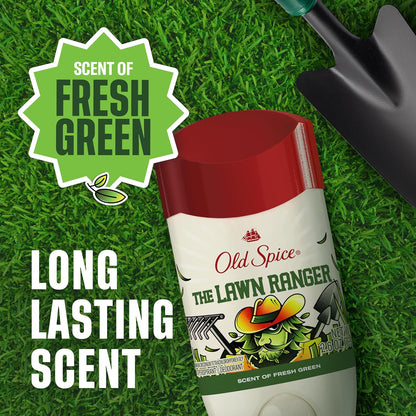 Old Spice Dry Feel Antiperspirant Deodorant for Men, Summerdudes, 24/7 Sweat & Odor Protection, 24/7 Sunny Freshness & Long Lasting Scent, Invisible Solid, Lawn Ranger with Fresh Green Scent, 2.6 oz